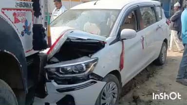 अंधराठाढ़ी: कर्णपुर चौक पर चार पहिया वाहन की टक्कर से बाइक सवार समेत तीन लोग जख्मी