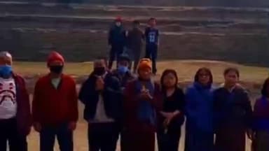 लौरिया: भूटान से आए 22 बौद्ध भिक्षुओं ने लौरिया के ऐतिहासिक नन्दनगढ़ स्तूप का किया भ्रमण