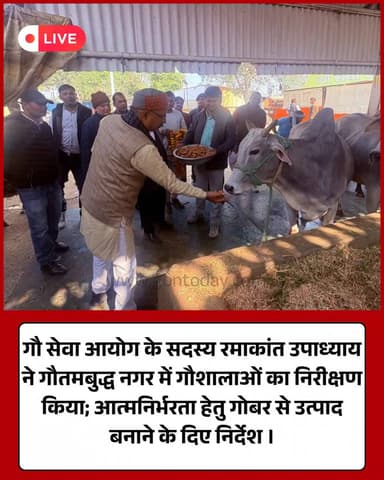 गौ सेवा आयोग सदस्य का गौशाला निरीक्षण, आत्मनिर्भरता और व्यवस्था पर निर्देश।
#GauSeva #Noida #UPGovt #GautamBuddhNagar