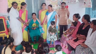 మహదేవ్పూర్: అంగన్ వాడీ సెంటర్లో మెరుగైన పౌష్టికాహారం అందించాలి : మద్దులపల్లి సర్పంచ్ సరిత