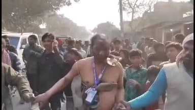 बसंतपुर: सिवान: शिक्षक ने छात्रा से की छेड़खानी, ग्रामीणों ने चप्पल-जूतों की माला पहनाकर जताया विरोध