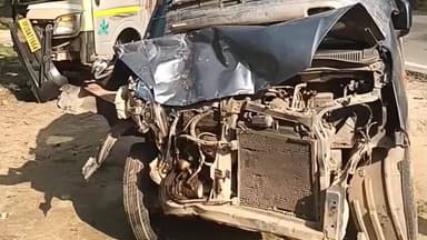 धामपुर: नहटौर के हल्दौर मार्ग पर कार और छोटा हाथी वाहन की टक्कर में एक कार सवार की उपचार के दौरान हुई मौत