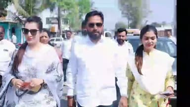 हातकणंगले: जि प व पं स निवडणुकीसाठी आमदार राहुल आवाडे व खासदार धैर्यशील माने लोकप्रतिनिधींचा मतदानात सहभाग