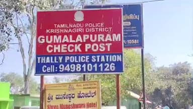 தேன்கனிகோட்டை: கும்மளாபுரம் தமிழக மாநில எல்லையில் முகாமிட்டுள்ள 4 காட்டுயானைகள்: குடியிருப்பு பகுதியில் இருப்பதால் வனத்துறையினர் கண்காணிப்பு