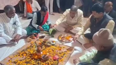 गोटेगांव: महादेव पिपारिया के नर्मदा घाट पर घाट निर्माण और सौंदर्यीकरण कार्य का कैबिनेट मंत्री ने किया भूमिपूजन