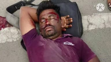 ఖమ్మం అర్బన్: ఖమ్మంలో ప్రమోదవశాత్తు బైక్ పైనుంచి కింద పడి ఓ వ్యక్తికి తీవ్ర గాయాలు