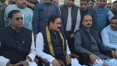 डबरा नवग्रह शक्ति पीठ कार्यक्रम को लेकर डॉ. नरोत्तम मिश्रा ने मीडिया को दी जानकारी