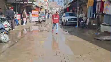 अम्बाला: शहर के कपड़ा मार्केट में जलभराव की समस्या बरकरार, स्थानीय लोगों को होती है परेशानी #jansamasya
