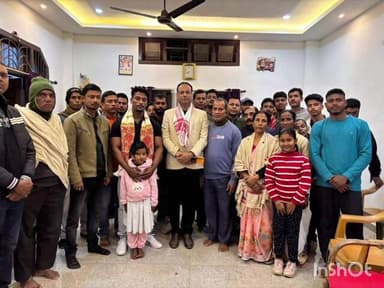 পলাশবাৰী: WFF Mr. East India-২০২৬ দেহশ্ৰী প্ৰতিযোগিতাত অংশগ্ৰহণ কৰি শ্ৰেষ্ঠ শৰীৰচৰ্চাবিদৰ খিতাপ লাভ কৰা যুৱক বিধায়কৰ সম্বৰ্ধনা