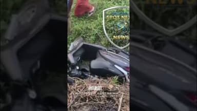 കിടങ്ങൂരിൽ സ്കൂട്ടർ 20 അടി താഴ്ചയിലേക്ക് വീണു