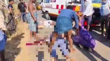 టెక్కలి: కర్లపూడి గ్రామం సమీపంలో గుర్తు తెలియని వాహనం ఢీకొని ఖగేశ్వరరావు మృతి