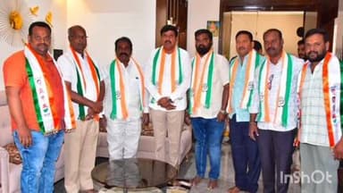 తాండూరు: తాండూరు పట్టణానికి చెందిన పలువురు బి ఆర్ ఎస్ నేతలు ఎమ్మెల్యే మనోహర్ రెడ్డి ఆధ్వర్యంలో కాంగ్రెస్ లో చేరిక