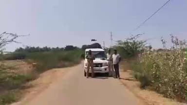 మడకశిర మండలంలో డ్రోన్ కెమెరాతో పోలీసుల తనిఖీలు