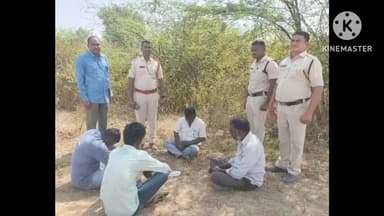 బెల్లంపల్లి: చిన్నధర్మారం గ్రామ శివారులో పేకాట స్థావరంపై పోలీసుల దాడి, నలుగురు అరెస్ట్