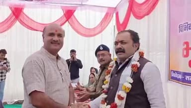 खातेगांव: विधायक आशीष शर्मा ने ₹35 लाख की लागत से बनने वाली सीसी रोड नाली का भूमि पूजन किया