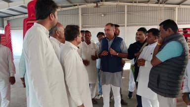 सारंगपुर: भैंसवा माता जी में होने जा रहे कांग्रेस सम्मेलन को लेकर होने वाले कार्यक्रम स्थल का निरीक्षण किया कॉग्रेस जिला अध्यक्ष