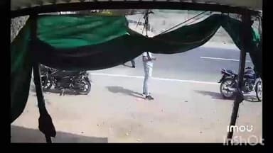 સામઢી ચોકડી નજીક સર્જાયેલ અકસ્માતના સીસીટીવી સામે આવ્યા પોલીસે ડમ્પર ચાલક સામે ગુનો નોંધ્યો