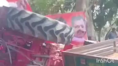 కుప్పం: కనుమనపల్లి సమీపంలో అతివేగం కారణంగా అదుపుతప్పి ట్రాక్టర్ బోల్తా ముగ్గురికి గాయాలు