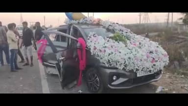 તળાજા: મહુવા: પસવી ગામ નજીક વરરાજાની ફોરવીલ કાર ને અકસ્માત નડ્યો બંને પક્ષે પોલીસ ફરિયાદ નોંધાવી