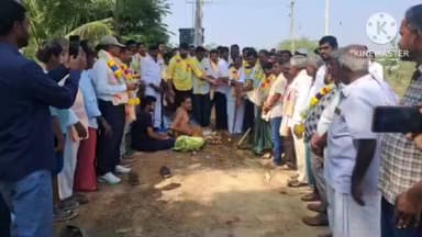 లేపాక్షి మండలంలోని గలిబిపల్లి నుండి కుర్లపల్లి గ్రామం వరకు 75 లక్షల నిధులతో రోడ్డు నిర్మాణానికి భూమి పూజ చేసిన టిడిపి.