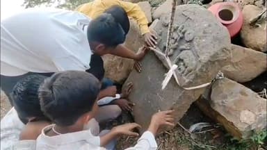 ಬಸವಕಲ್ಯಾಣ: ನಾರಾಯಣಪುರ ಗ್ರಾಮದಲ್ಲಿ ಪುರಾತನ ವಿಗ್ರಹ ಮತ್ತು ಶಾಸನ ಪತ್ತೆ