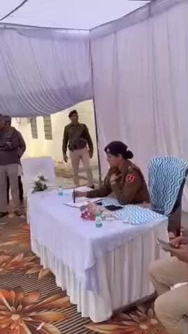 श्रीकरणपुर पुलिस थाना में जिला पुलिस अधीक्षक ने संवाद किया, ली जानकारी