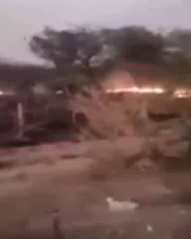 जायल: जायल कस्बे के डीडवाना रोड पर मॉडल स्कूल के सामने खाली पड़ी जगह में देर रात लगी आग