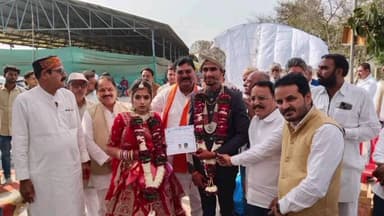 खातेगांव: खातेगांव कृषि उपज मंडी में नर्मदा क्षेत्रीय जाट समाज का सामूहिक विवाह सम्मेलन संपन्न