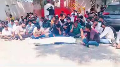 भानपुरा: भैंसोदामंडी चौकी में दो घंटे तक चला धरना प्रदर्शन