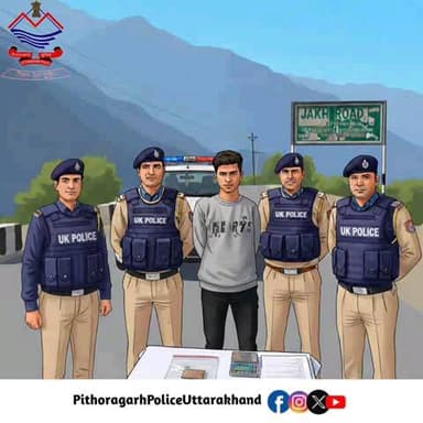 पिथौरागढ़: कोतवाली पिथौरागढ़ पुलिस और एसओजी टीम ने 3.9 ग्राम हेरोइन के साथ एक अभियुक्त को किया गिरफ्तार