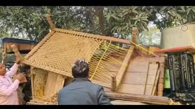 बिंद: बिंद पुलिस की बड़ी कार्रवाई: दो गांवों में फरार अभियुक्तों के घरों की कुर्की-जप्ती