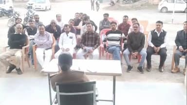 गुनौर: महाशिवरात्रि पर्व व डीजे संचालन को लेकर गुनौर थाना परिसर में शांति समिति की बैठक संपन्न