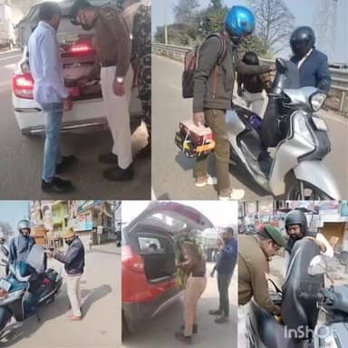 दुल्हिन बाज़ार: दुल्हिनबाजार पुलिस ने चौक-चौराहों पर चलाया सघन वाहन जांच अभियान, थानाध्यक्ष ने किया नेतृत्व