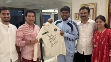 पालघर: भारतरत्न सचिन तेंडुलकरची भारताचा अंडर १९ क्रिकेट विश्वविजेता संघाचा कर्णधार आयुष म्हात्रेने घेतली भेट; व्हिडिओ व्हायरल