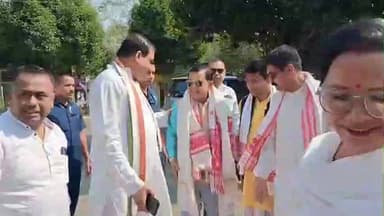 নাৰায়ণপুৰ: মাধৱদেৱৰ জন্মস্থান লেটেকুপুখুৰীত উপস্থিত মন্ত্ৰী প্ৰশান্ত ফুকন