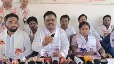 వైసీపీ నేతలపై ఆరోపణలు చేస్తూ పాడేరులో రాష్ట్ర జానపద కలల చైర్మన్ వంపురి గంగులయ్య ప్రెస్ మీట్