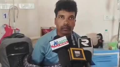 ముంచంగిపుట్టు ఎస్సై తనను కొట్టాడంటూ ఆరోపిస్తున్న జిమాడుగుల మండలానికి చెందిన చంద్రశేఖర్ అనే యువకుడు