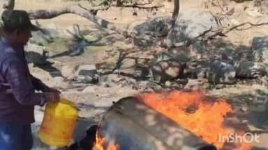 बांके बाज़ार: रौशनगंज थाने की पुलिस टीम ने एक शराब भट्टी को किया ध्वस्त