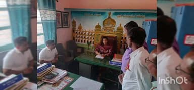 ಬ್ಯಾಡಗಿ: ಕೆರೂಡಿ ಗ್ರಾಮದಲ್ಲಿ ಎನ್ ಆರ್ ಎಂ ಎಲ್ ಶೆಡ್ ಕಾಮಗಾರಿ ಪರಿಶೀಲಸಿದ ಸಿ ಇ ಓ