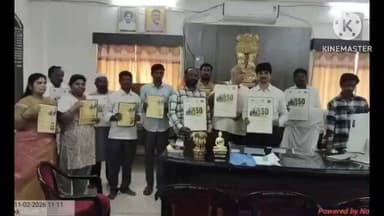 కదిరి పట్టణంలో వెట్టిచాకిరిపై పోస్టర్లను ఆవిష్కరించిన ఆర్డీవో వివిఎస్ శర్మ మరియు డిఎస్పీ శివ నారాయణస్వామి.