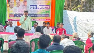 সামশেরগঞ্জ: জলজটের অবসানে পদক্ষেপ, জয়কৃষ্ণপুরে ড্রেইন কাজের শুভ সূচনা