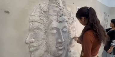 अनोखी तकनीक से बाल भवन में बनी एलिफेंटा, खजुराहो और अजंता की मूर्तियां