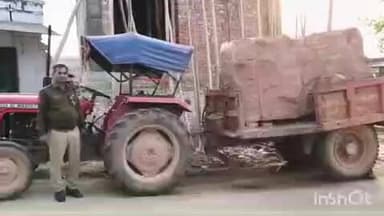 सरमथुरा: पुलिस ने अवैध खनन पर की बड़ी कार्रवाई, दो ट्रैक्टर-ट्रॉली जब्त