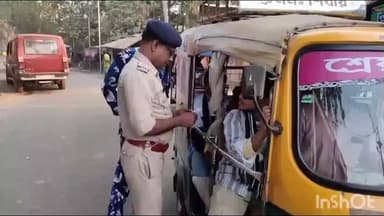 বাগদা: বাংলাদেশে নির্বাচনের কড়া পাহারায় বনগাঁ সীমান্ত, সীমান্তবর্তী এলাকায় চলছে পুলিশের নাকা চেকিং