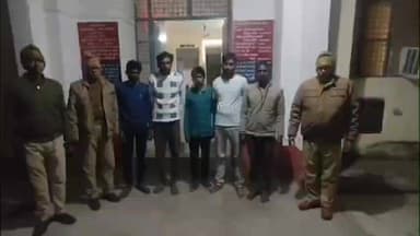 टेहरोली: उल्दन थाना पुलिस ने सार्वजनिक स्थान पर जुआ खेलते हुए 5 आरोपियों को किया गिरफ्तार