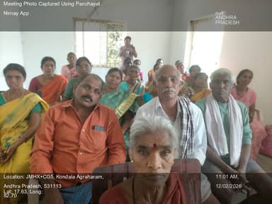 గూడెం కొత్త వీధి: 12-Feb-26 : Mgnregs కొండల అగ్రహారం గ్రామపంచాయతీ 18 వ విడత సామాజిక గ్రామసభ