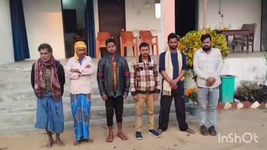 कोढ़ा: भदिया रमना चौक से पुलिस ने गुप्त सूचना पर 6 शराबियों को किया गिरफ्तार