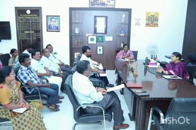 సంగెం: గ్రీన్ ఫీల్డ్ నేషనల్ హైవే లో భూములు కోల్పోయిన సంగెం మండలం లోని రైతులతో జిల్లా కలెక్టర్, ఆధ్వర్యంలో ఆర్బిట్రేషన్