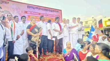 அரூர்: அரூர் வட்டாட்சியர் அலுவலகம் எதிரே திமுக சார்பில் கண்டன ஆர்ப்பாட்டம்