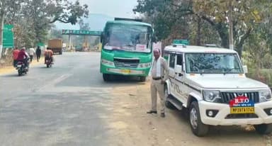 तामिया: परिवहन विभाग की कुंआबादला में कार्रवाई, महाराष्ट्र से आ रहे ओवरलोड वाहनों पर सख्ती, अवैध वसूली पर नज़र